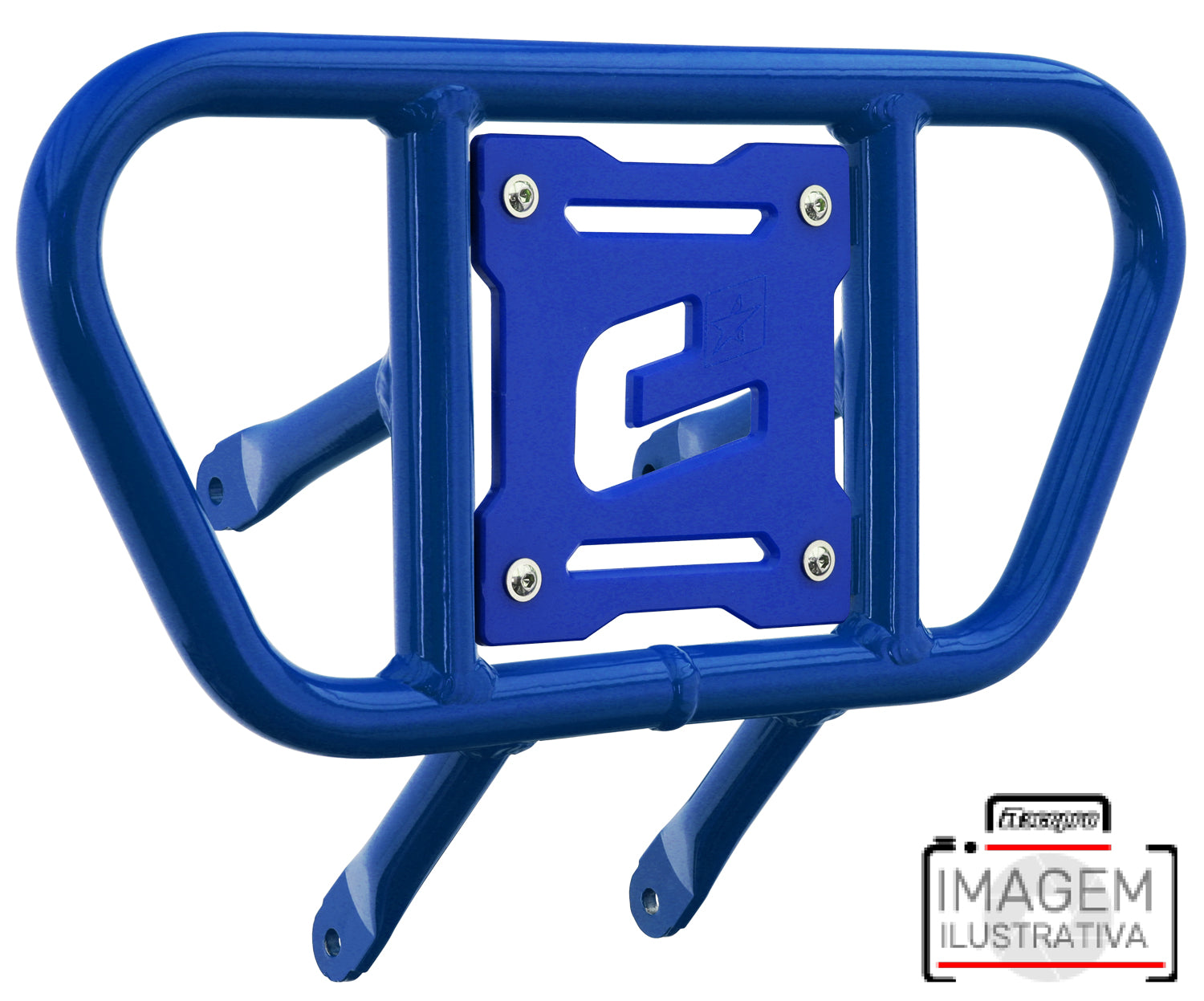 Crosspro - Front Bumper CR01 For Yamaha YFZ 450R-Blue Tube / Blue Plate