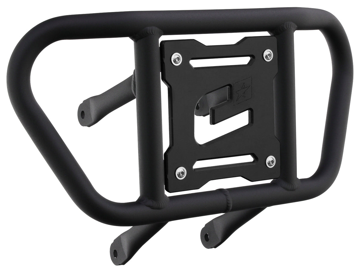 Crosspro - Front Bumper CR02 For Suzuki LT-R 450-Textured Black Tube / Black Plate
