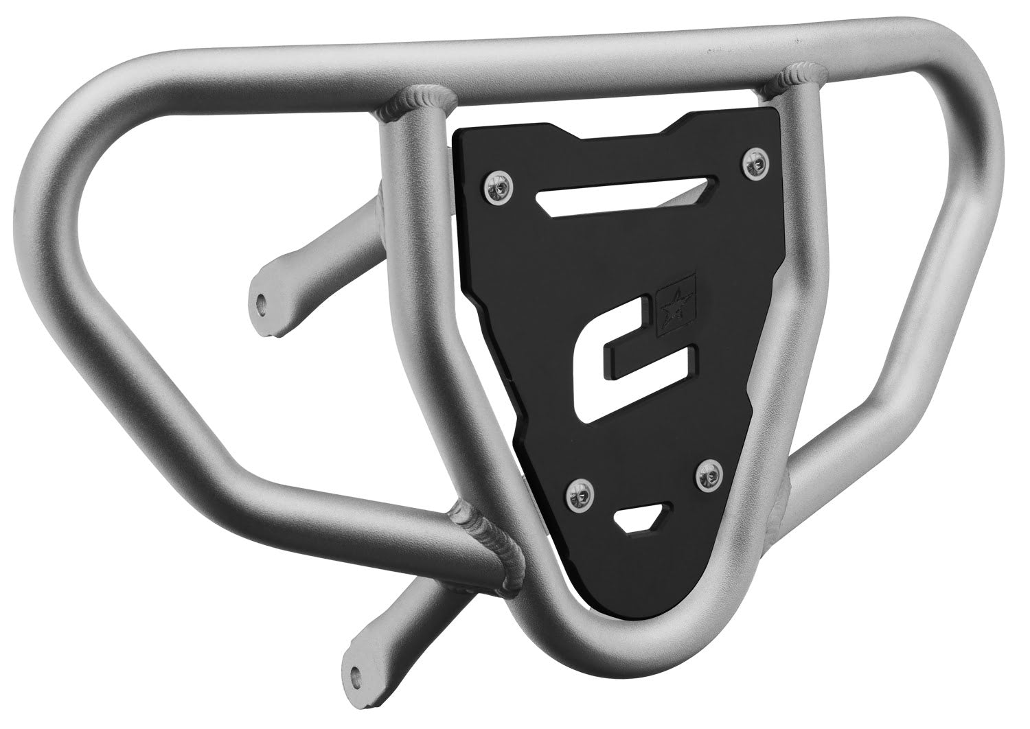 Crosspro - Front Bumper CR03 For Suzuki LT-R 450-Ice Polish Tube / Black Plate