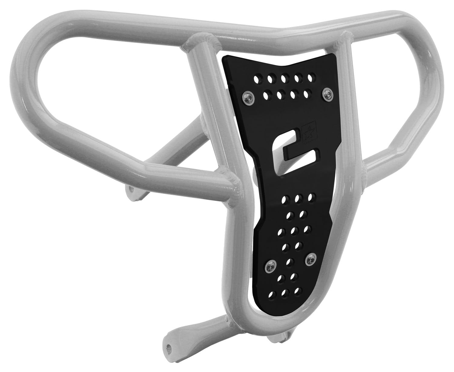 Crosspro - Front Bumper CR04 For Suzuki LT-R 450-White Tube / Black Plate