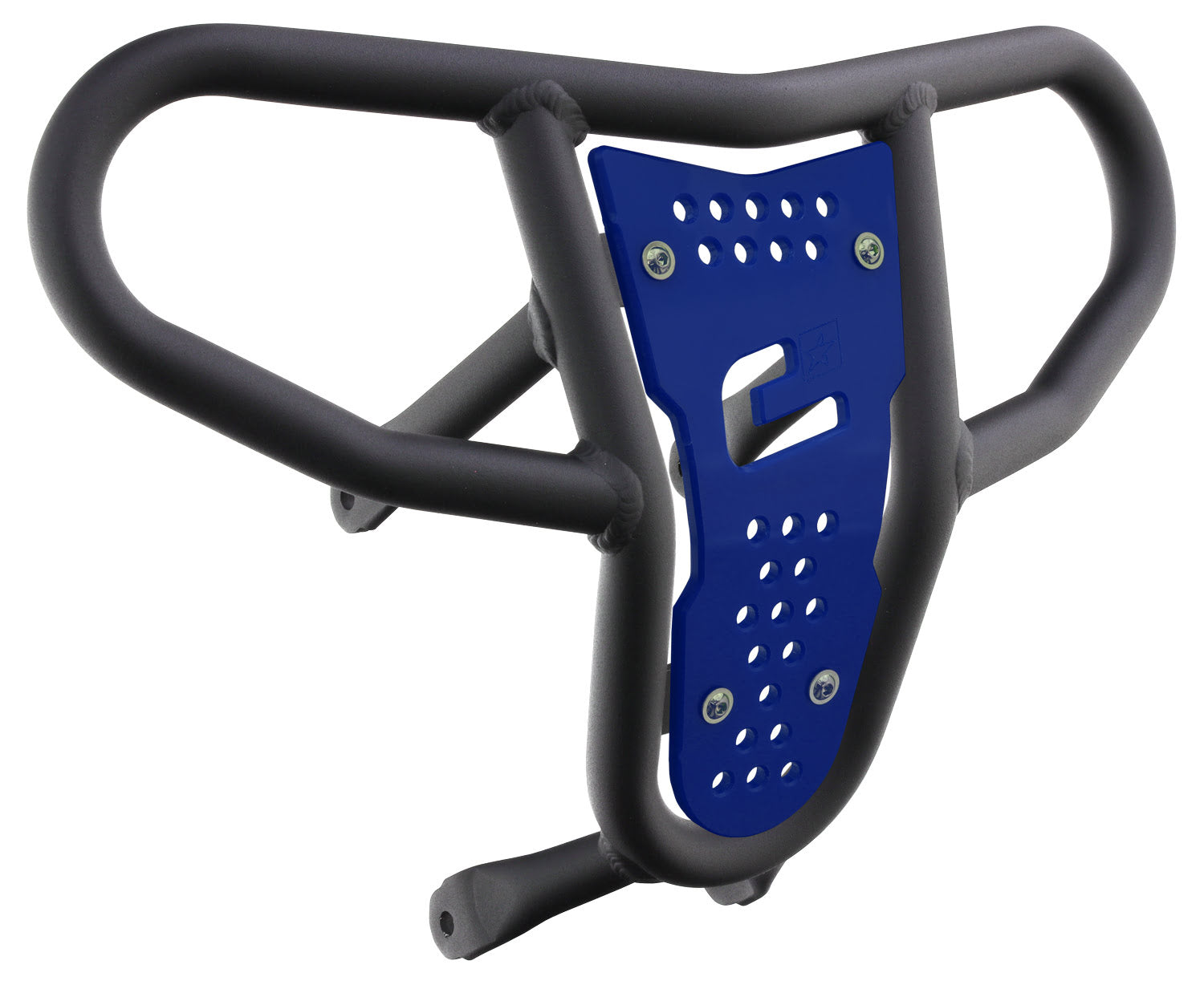 Crosspro - Front Bumper CR04 For Suzuki LT-R 450-Textured Black Tube / Blue Plate
