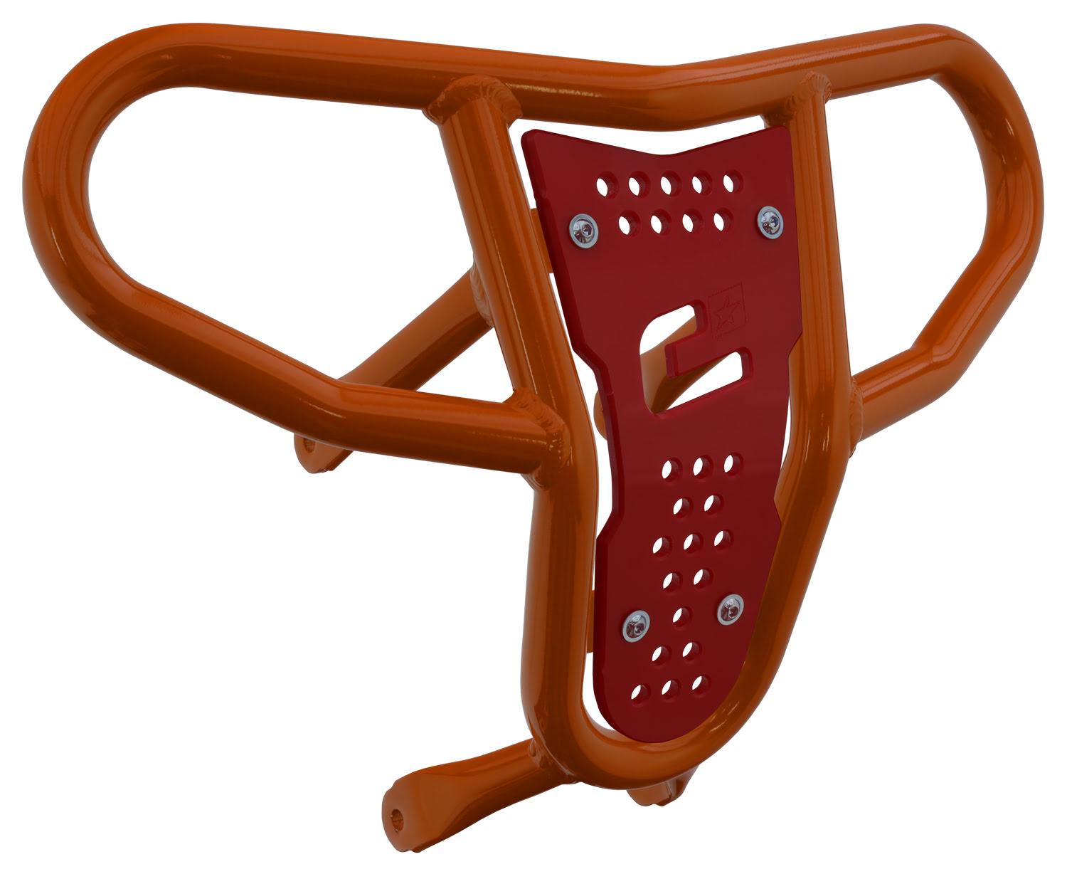 Crosspro - Front Bumper CR04 For Suzuki LT-R 450-Orange Tube / Red Plate