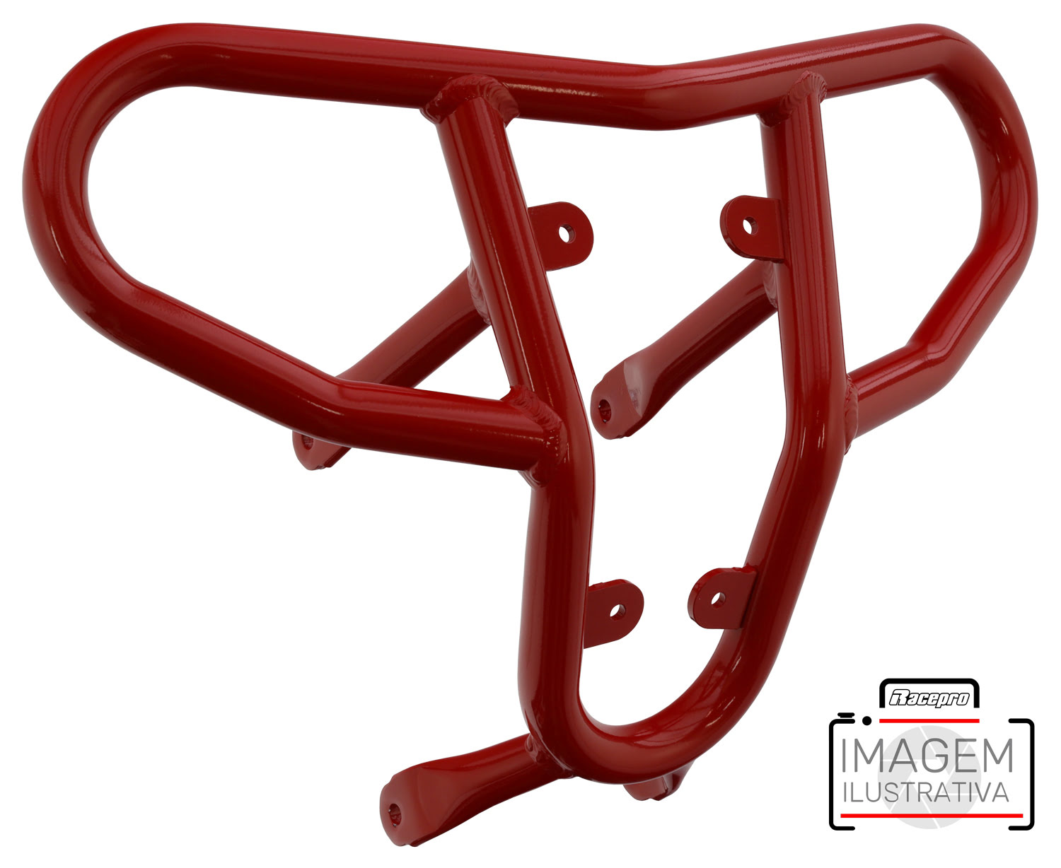 Crosspro - Tube for Front Bumper CR04 For Yamaha YFM 700 Raptor-Red Tube