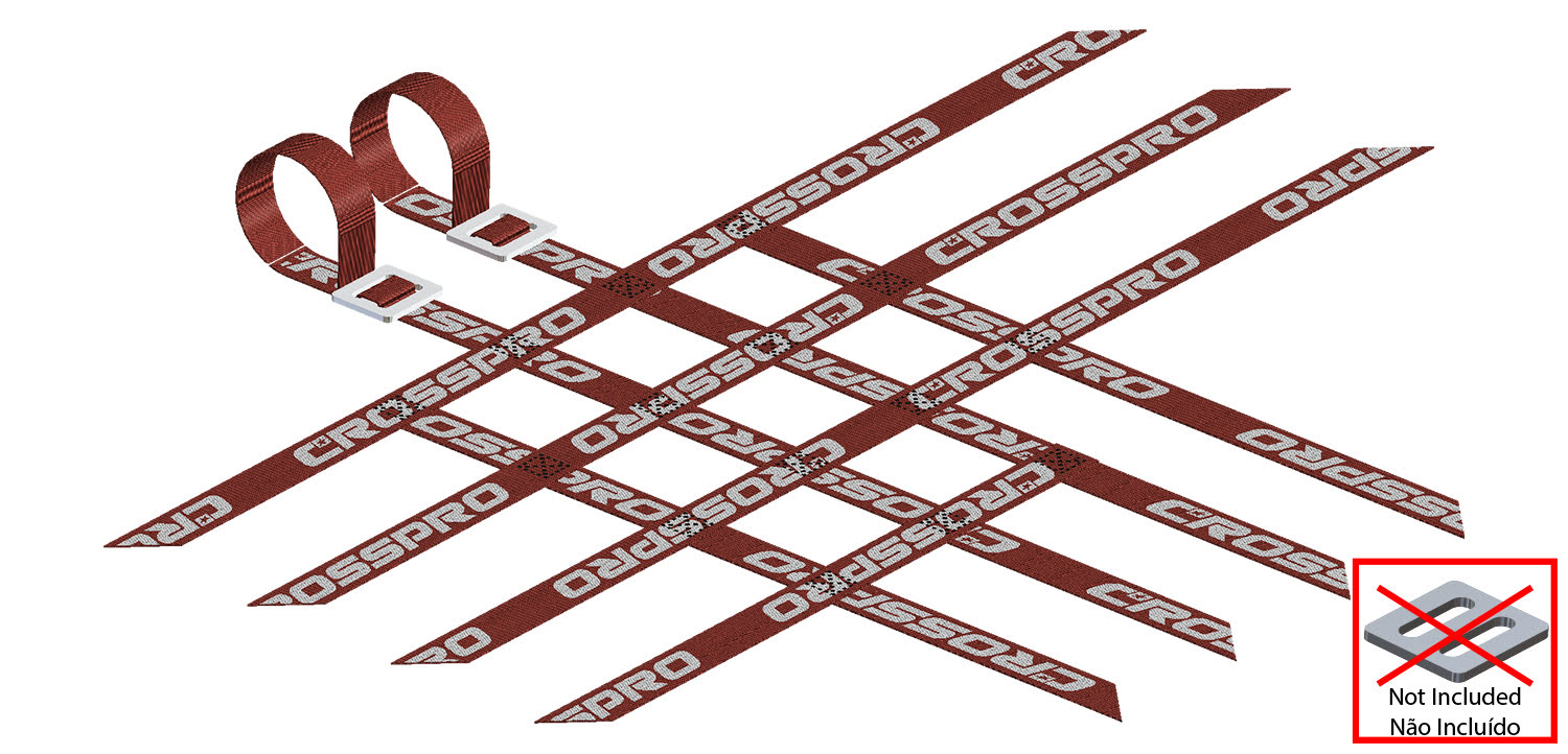 Crosspro - Replacement Nerf Bar Belts / Net (3x4x4)