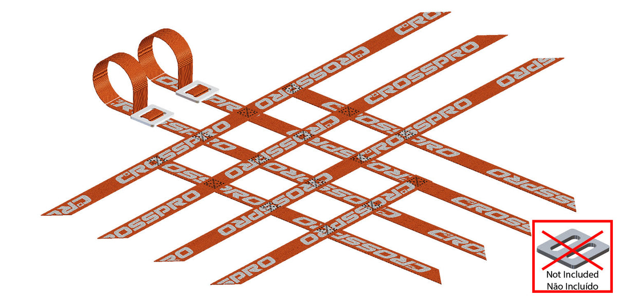 Crosspro - Replacement Nerf Bar Belts / Net (3x4x4)