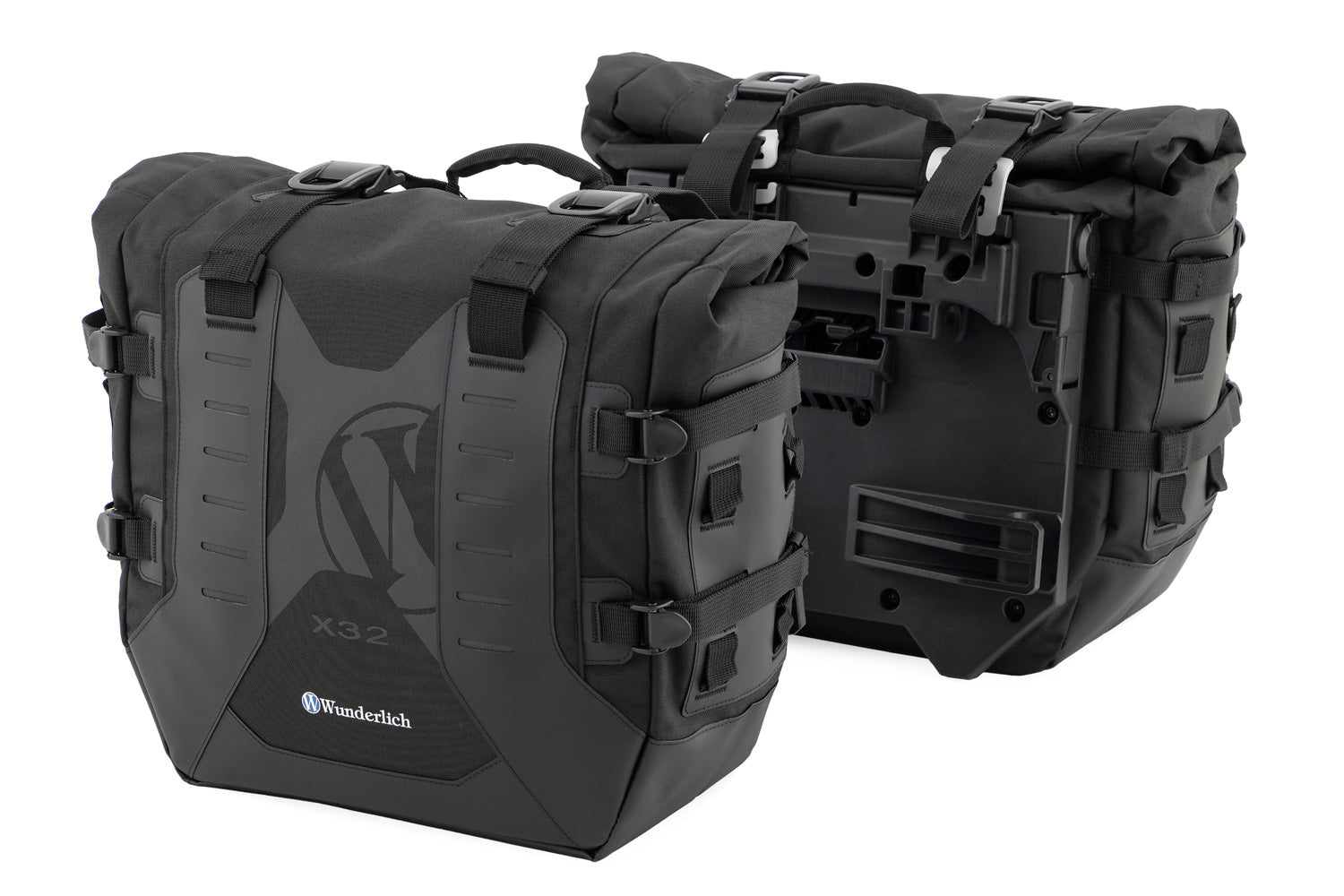 Wunderlich luggage system: X-BAG side bags with X-RACK light M 1000 XR-30184-202