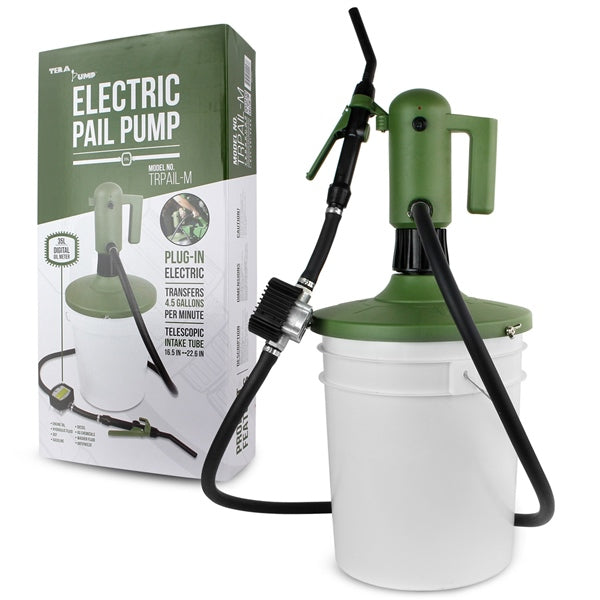 Terapump-PUMP PAIL ELECT W/METER TRPAIL-M 20107 816281029438