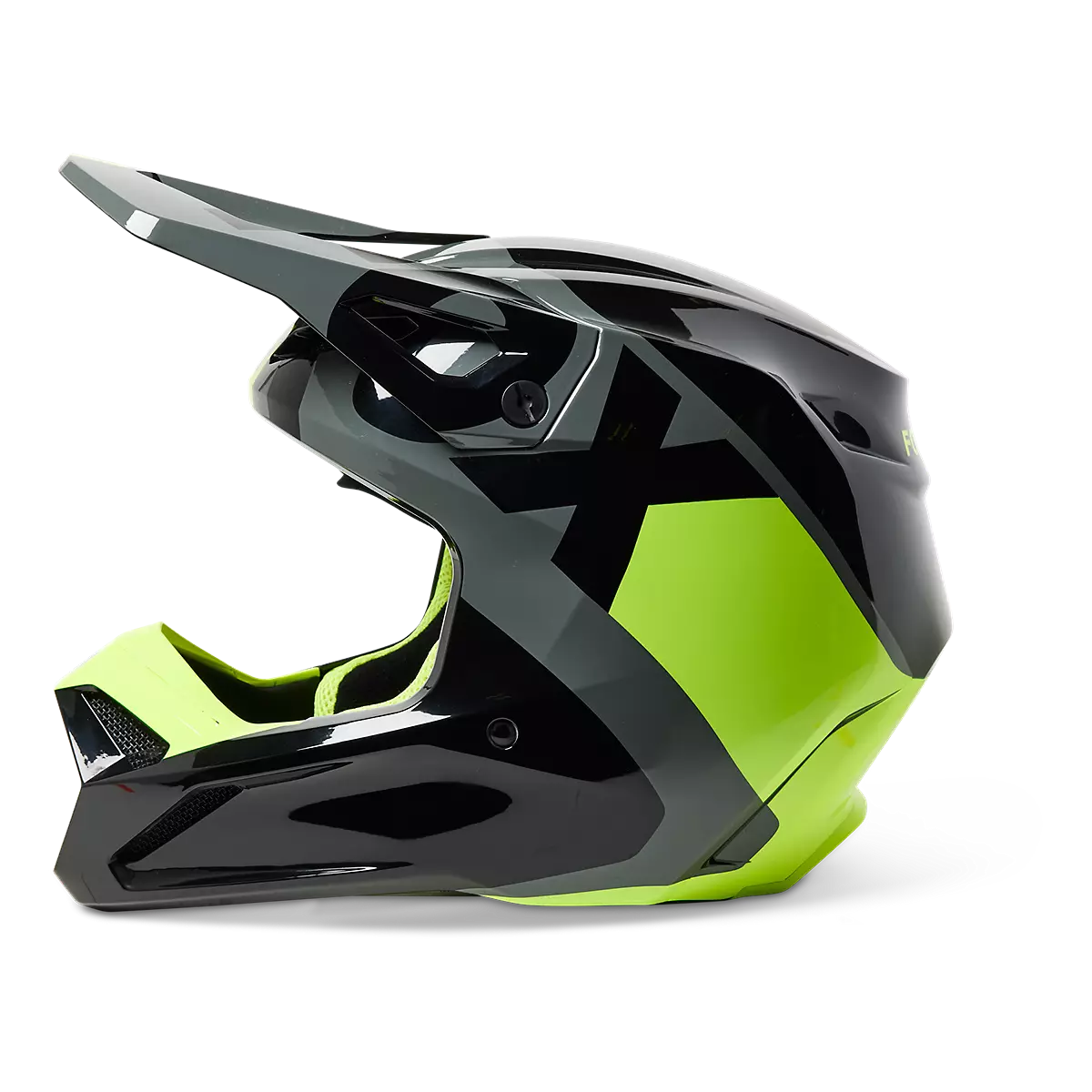 Fox Racing - V1 Xpozr Helmet Dot/Ece Youth-Black/Grey (30264-014)