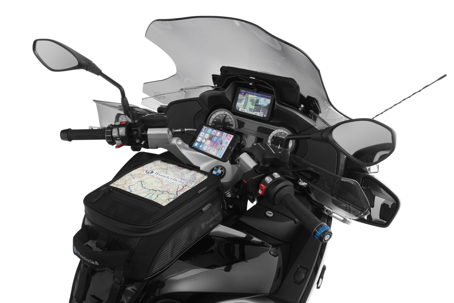 Wunderlich Touring Screen  R 1200/1250 RT LC clear. A luxury touring screen for Tourers. Optimal relief of head, upper body and shoulders.