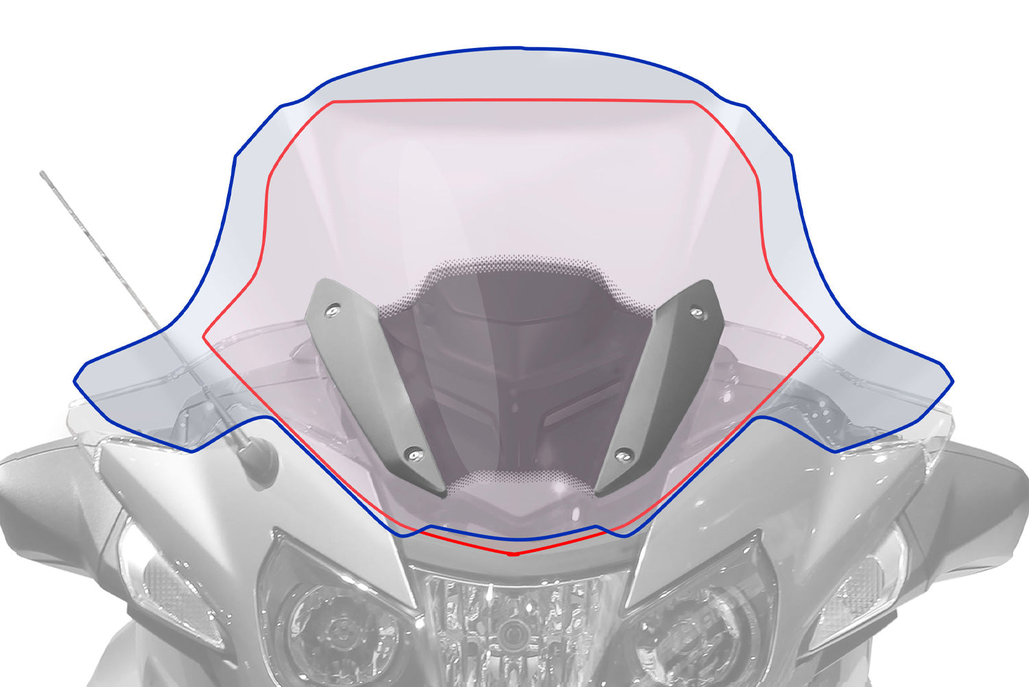 Wunderlich Touring Screen  R 1200/1250 RT LC smoked grey.A luxury touring screen for Tourers.Optimal relief of head,upper body and shoulders