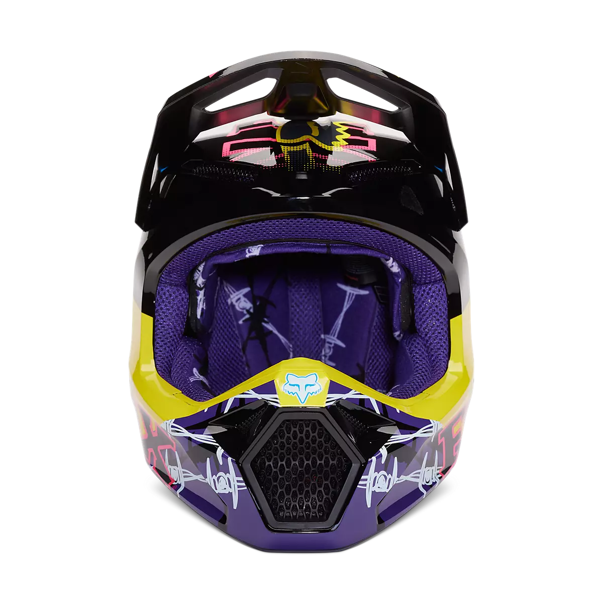 Fox Racing - V1 Barbed Wire Se-Black/Blue (30435-013)