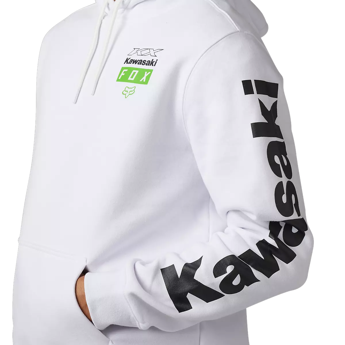 Fox Racing - Fox X Kawasaki Pullover Hoodie-White (30573-008)