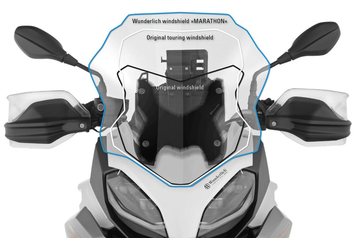 Wunderlich MARATHON windshield F 900 XR - complete your BMW ✔ Premium components ✔ Integrated design ➜ Order now