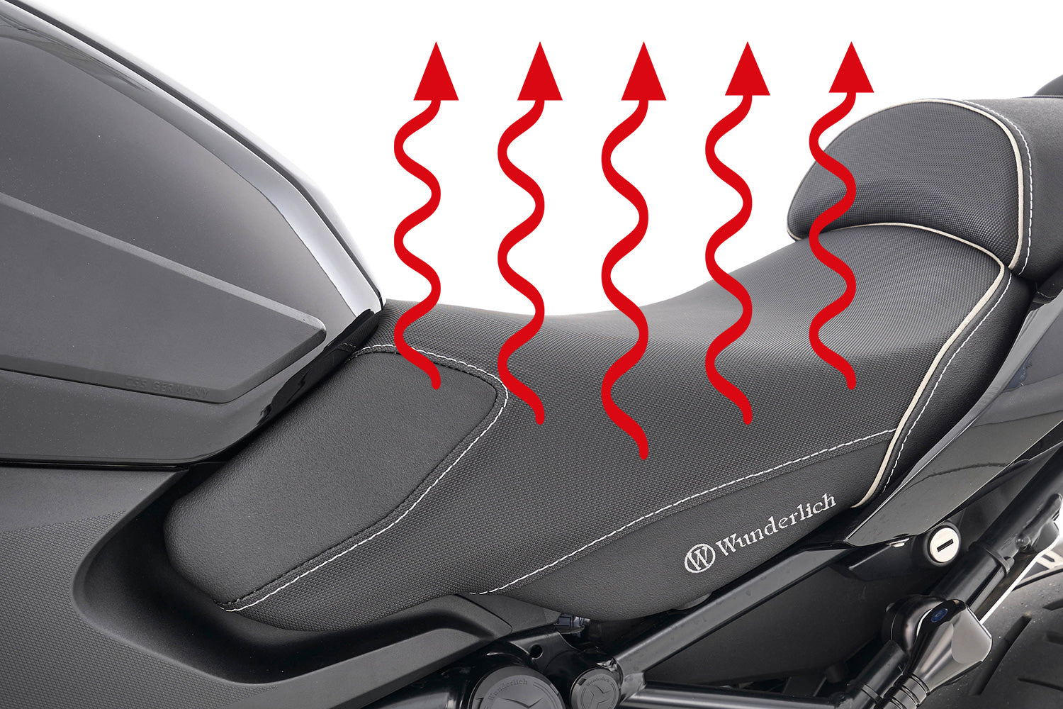 Wunderlich AKTIVKOMFORT rider seat - with seat heating Smart Plug & Play-30901-022