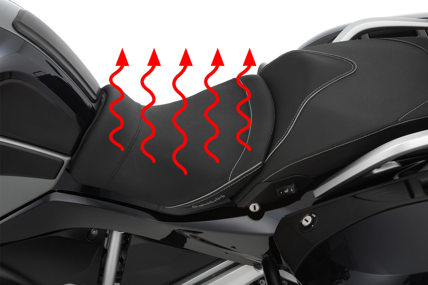 Wunderlich AKTIVKOMFORT rider seat with seat heating-30930-420