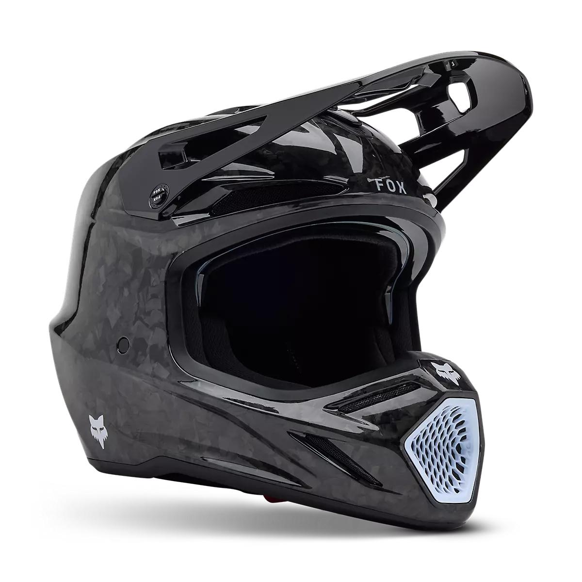 Fox Racing - V3 RS Carbon Solid Helmet-Black (31361-001)