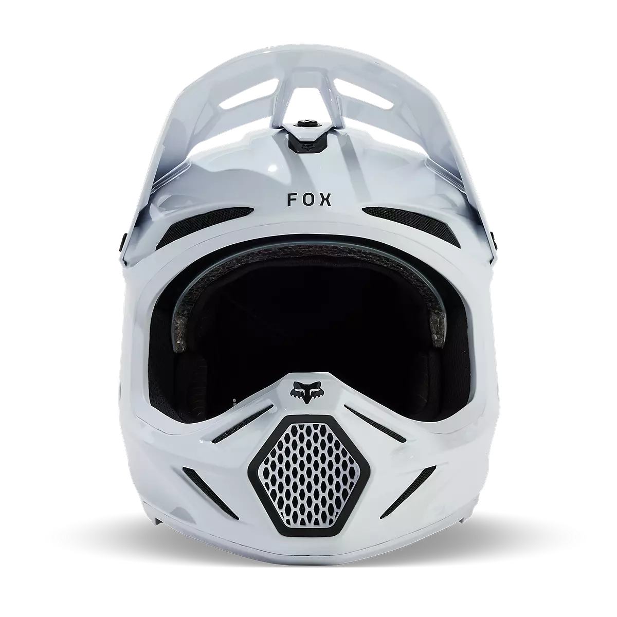 Fox Racing - V3 RS Carbon Solid Helmet-White (31361-008)