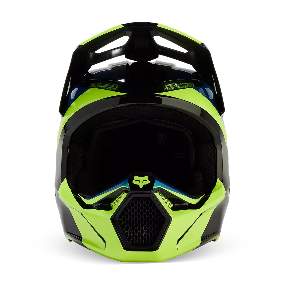 Fox Racing - V1 Streak Helmet-Black/Yellow (31371-019)