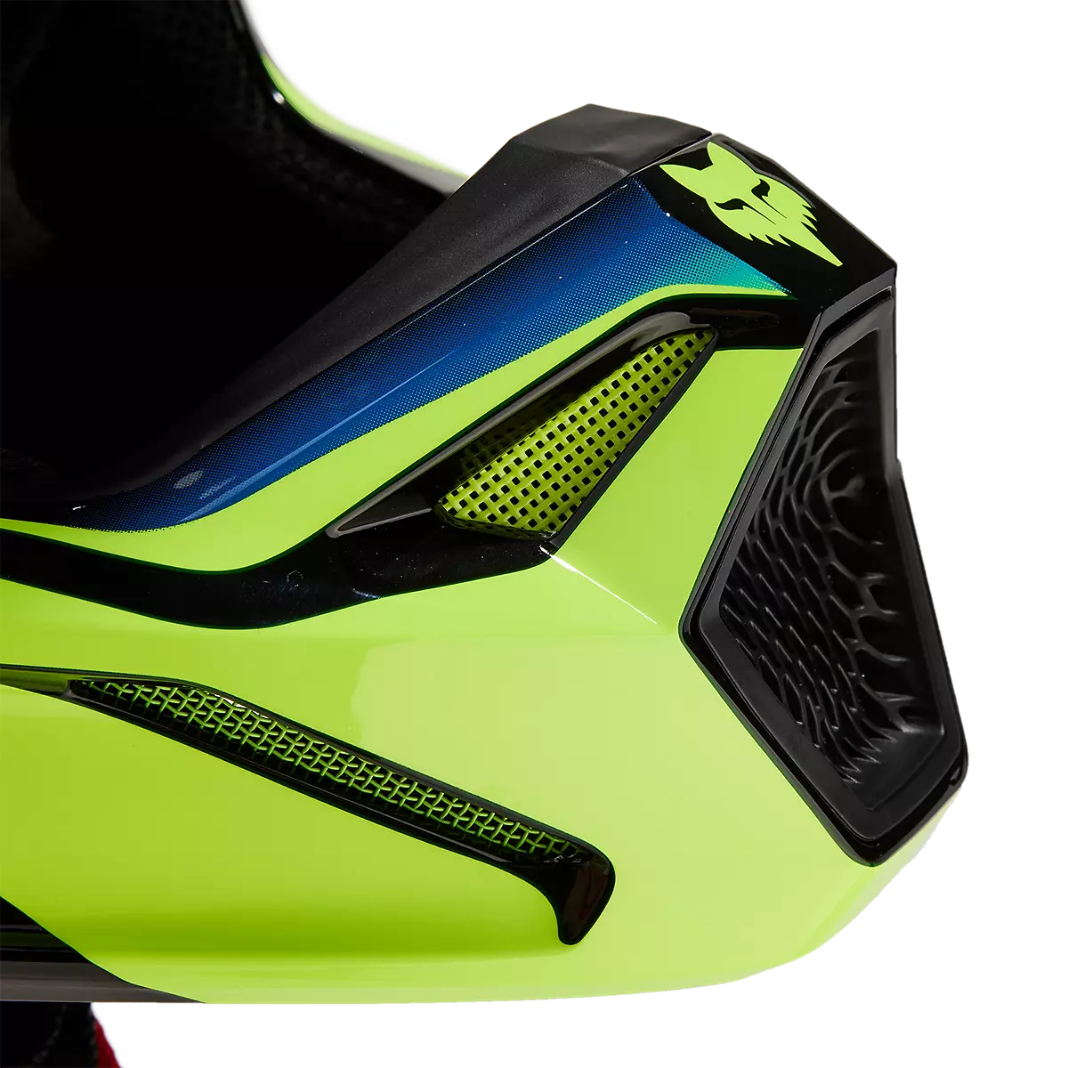 Fox Racing - V1 Streak Helmet-Black/Yellow (31371-019)