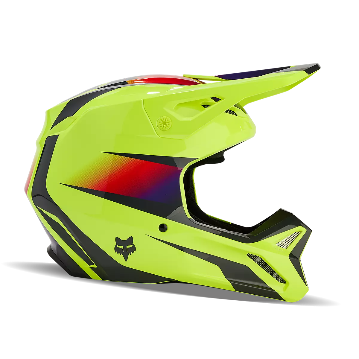 Fox Racing - V1 Flora Helmet-Yellow (31372-005)