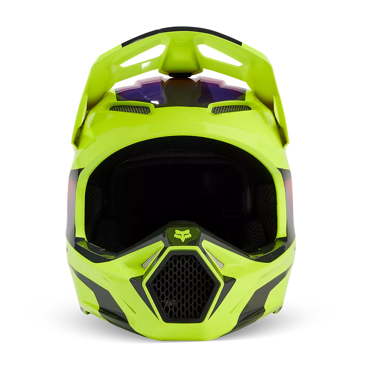 Fox Racing - V1 Flora Helmet-Yellow (31372-005)