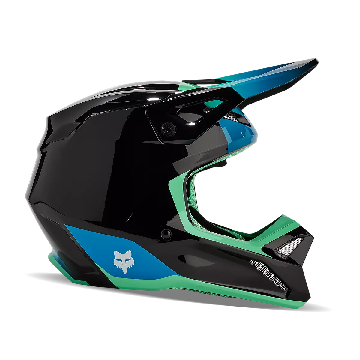 Fox Racing - V1 Ballast Helmet-Black/Blue (31373-013)