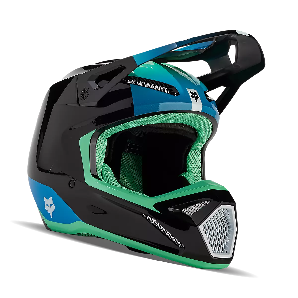 Fox Racing - V1 Ballast Helmet-Black/Blue (31373-013)