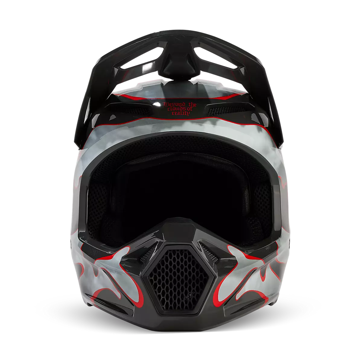 Fox Racing - V1 Atlas Helmet-Grey/Red (31376-037)