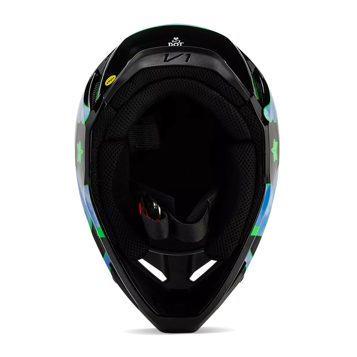 Fox Racing - V1 Atlas Helmet-Black/Green (31376-151)