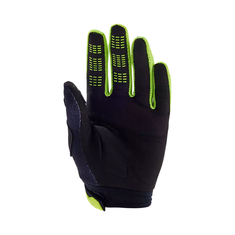 191972824630 31393-019YXS YTH GIRLS 180 FLORA GLOVE  Black/Yellow