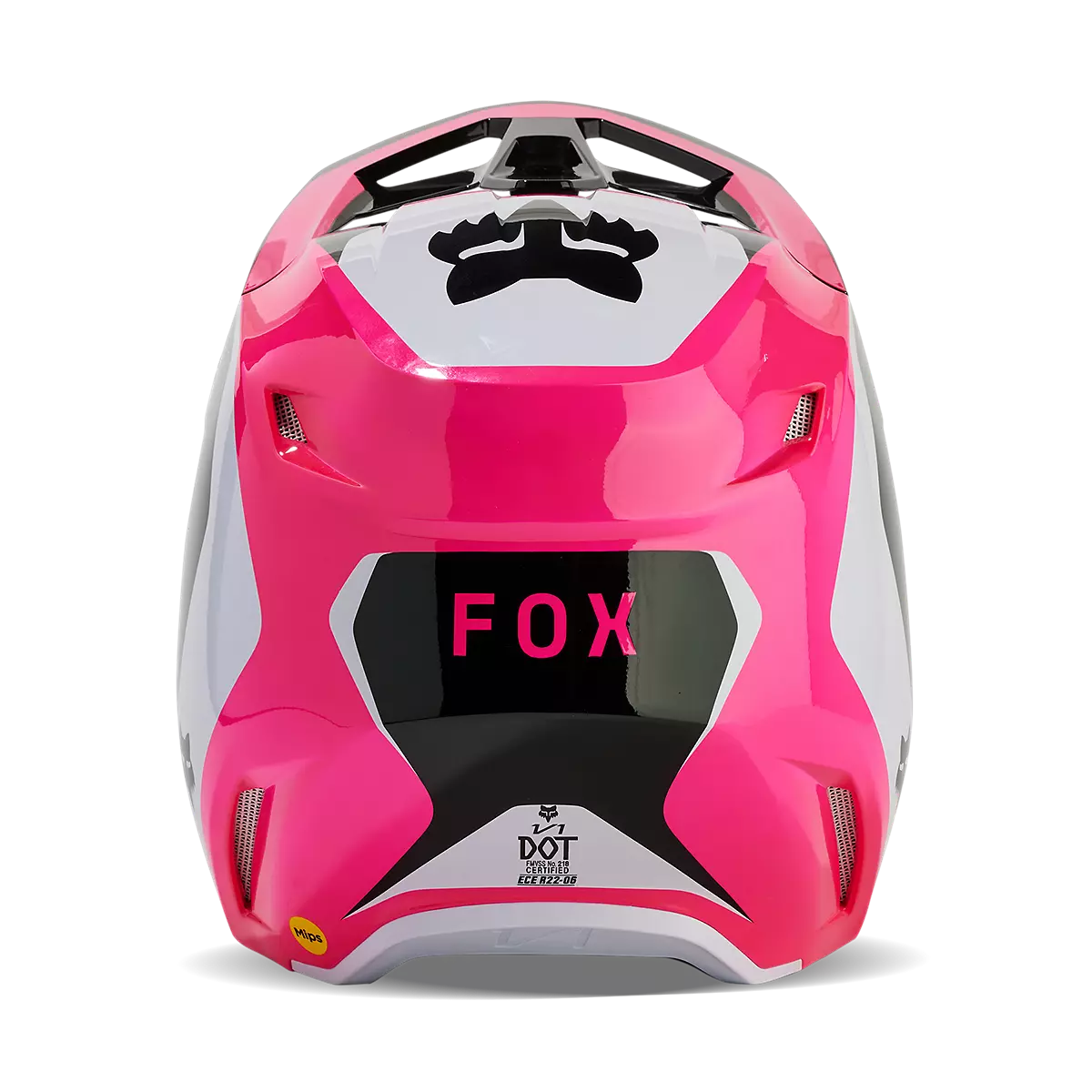 Fox Racing - V1 Nitro Helmet Youth-Black/Pink (31400-285)