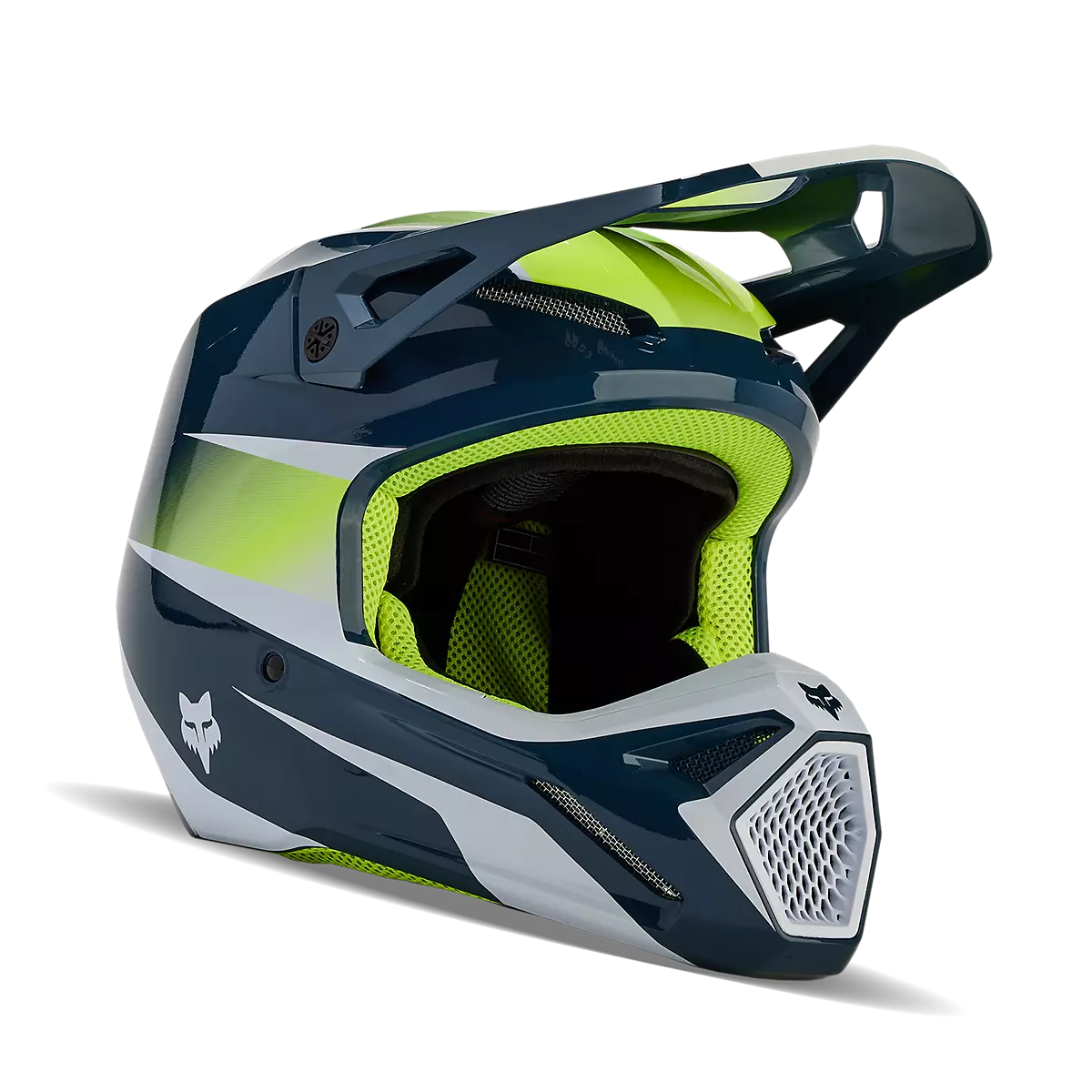 Fox Racing - V1 Flora Helmet Youth-Dark Indigo (31402-203)