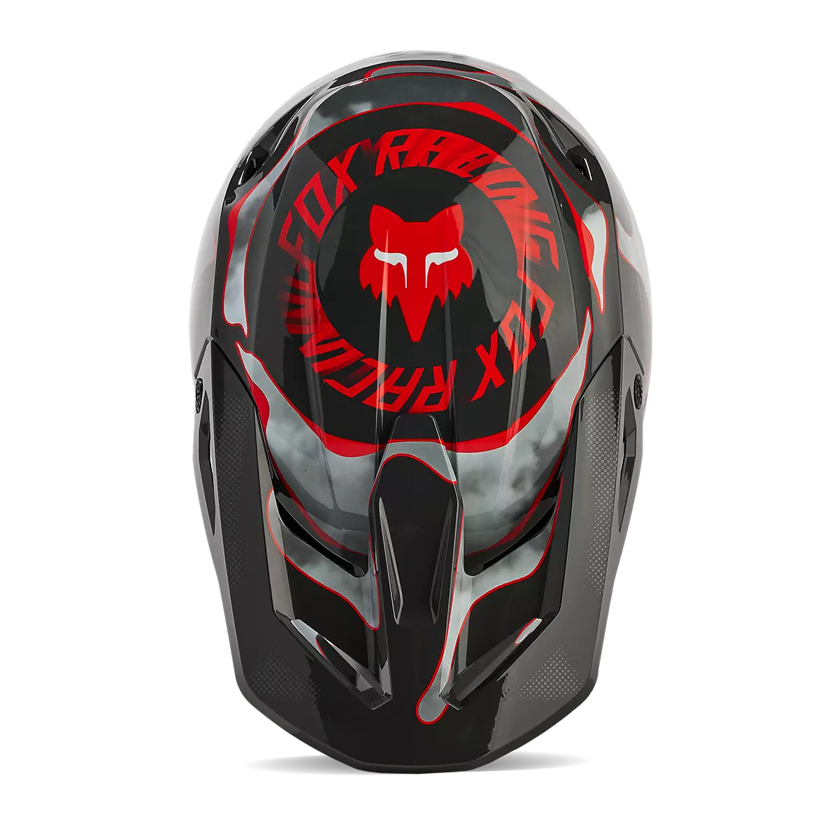 Fox Racing - V1 Atlas Helmet Youth-Grey/Red (31403-037)