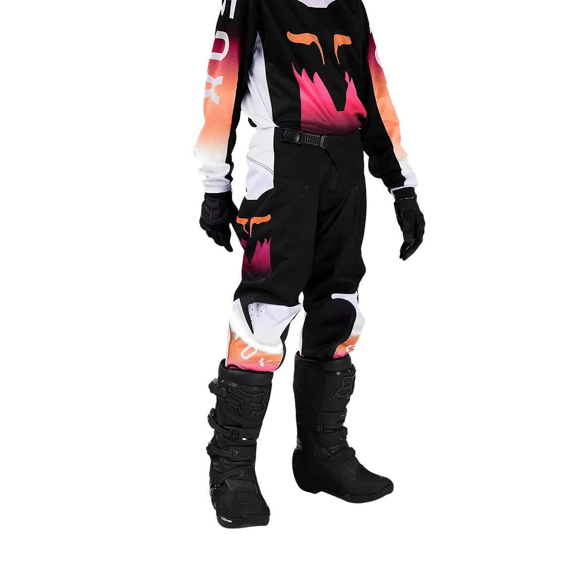 Fox Racing - Youth Girls 180 Flora Pants-Black/Pink (31419-285)