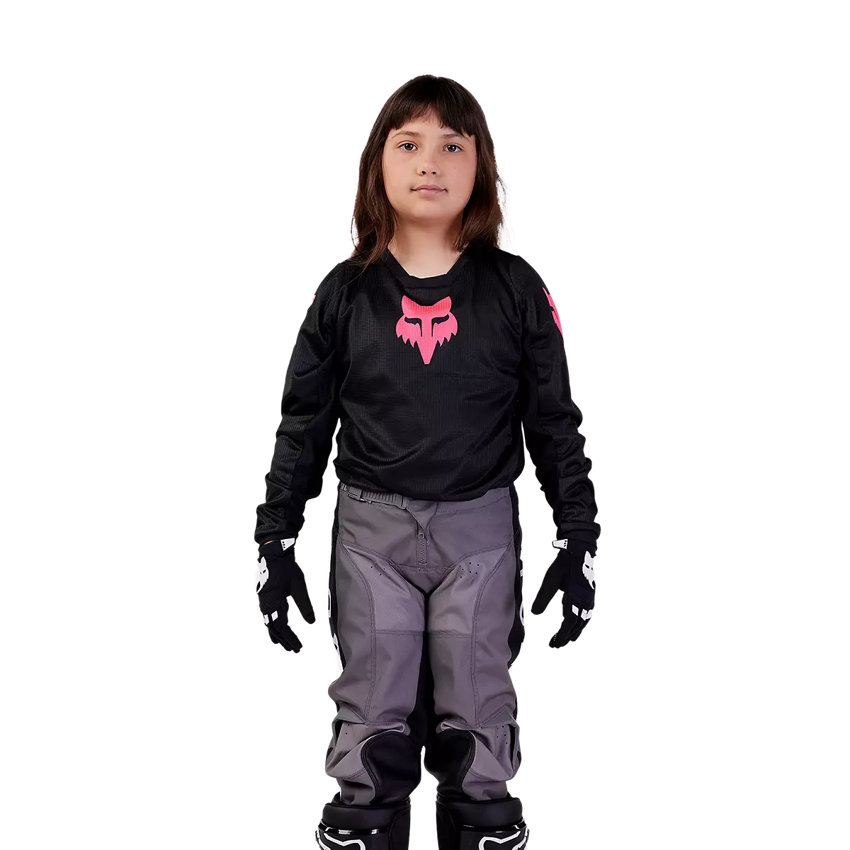 Fox Racing - Youth Girls Blackout Jersey-Black/Black (31435-021)