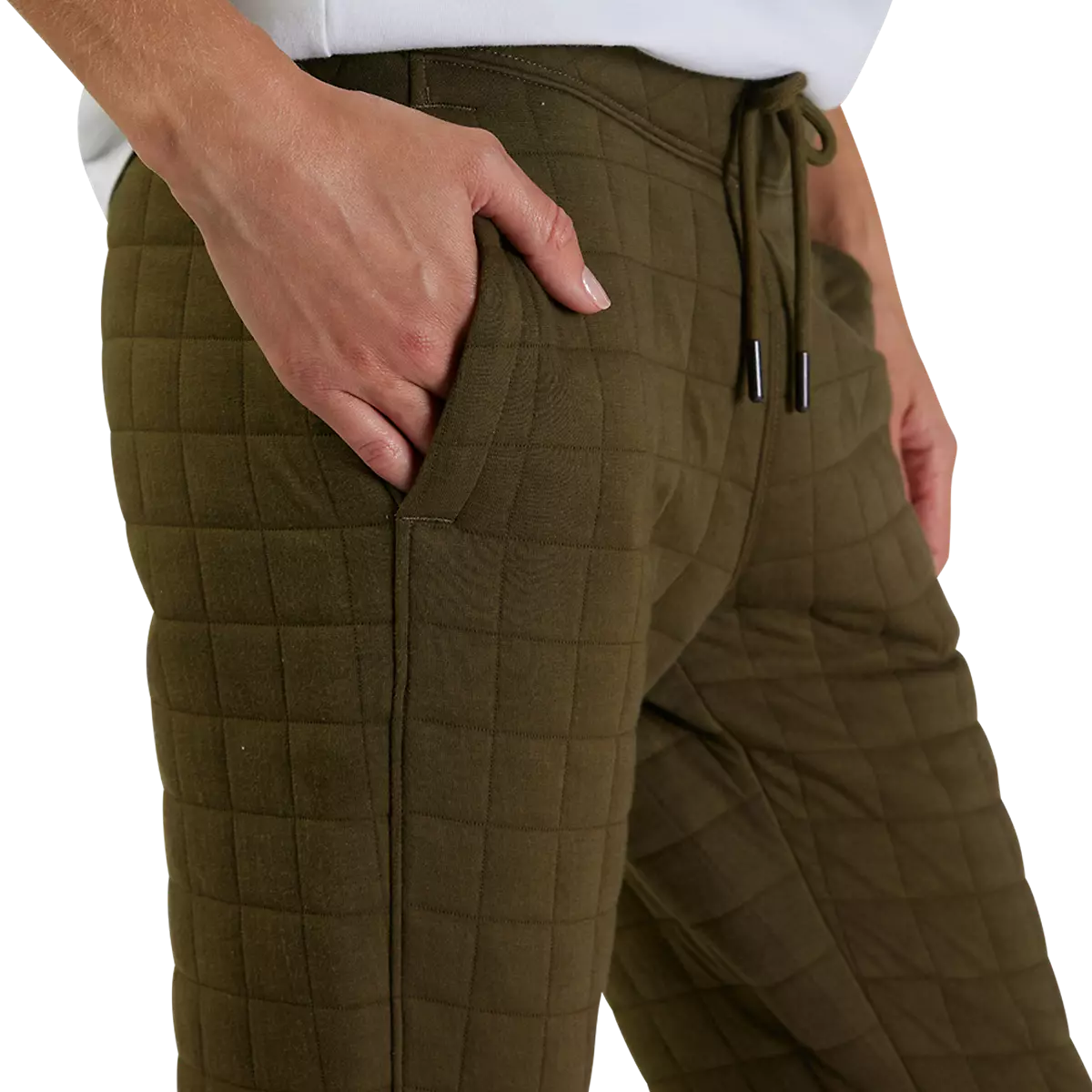 Fox Racing - Womens Quilted Fleece Jogger-Olive Green (31763-099)