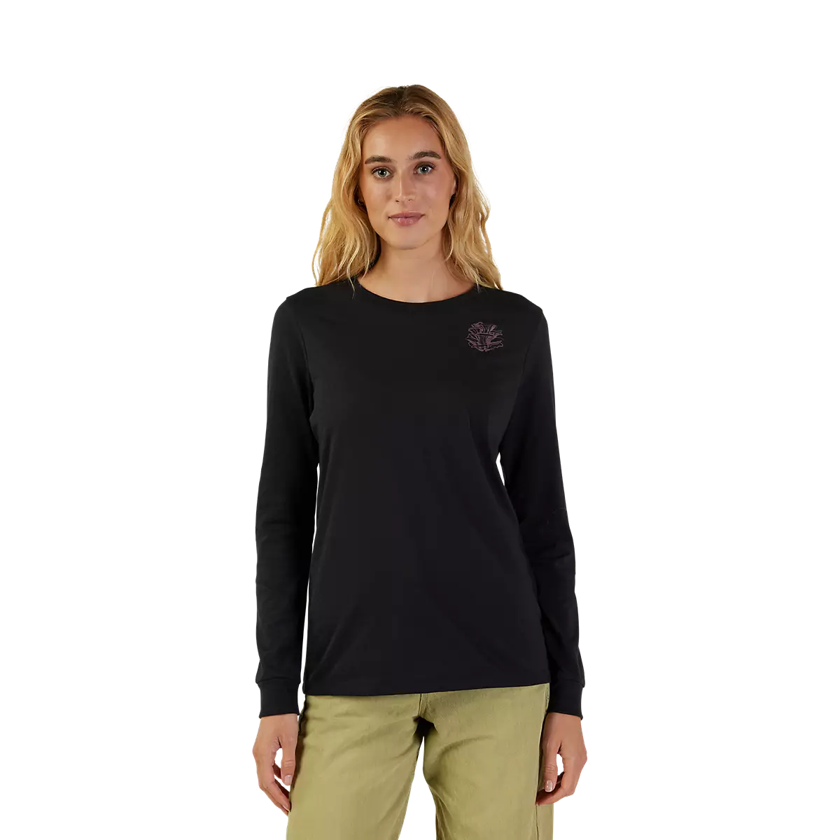 Fox Racing - Womens Sensory LS Tee-Black (31774-001)