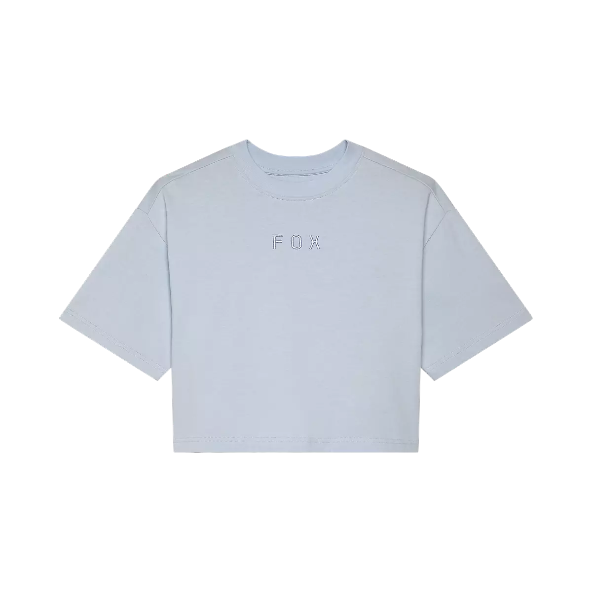 Fox Racing - Womens Wordmark Os Crop Tee-Pale Blue (31984-264)