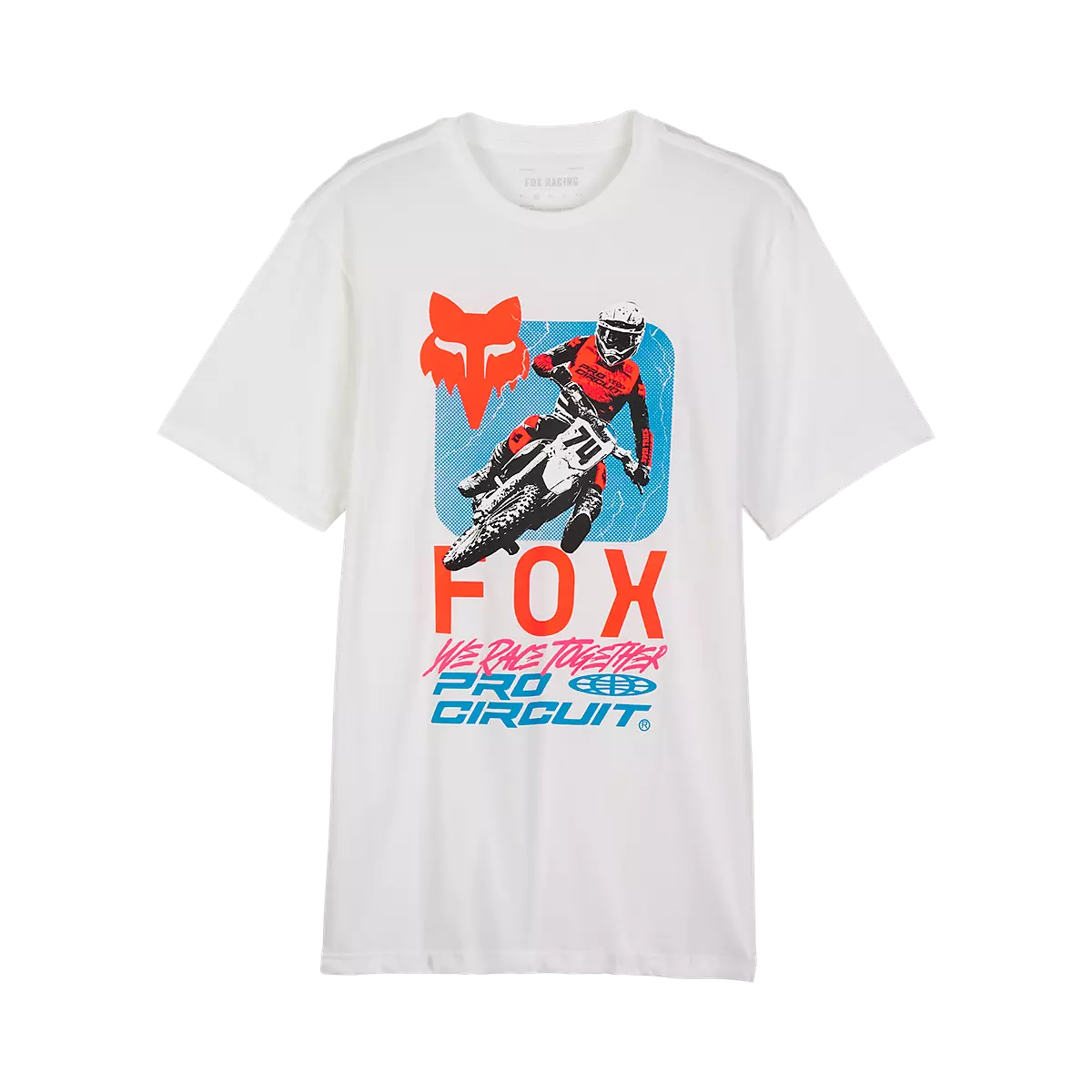 Fox Racing - Fox X Pro Circuit Prem Short Sleeve Tee-Optic White (32001-190)