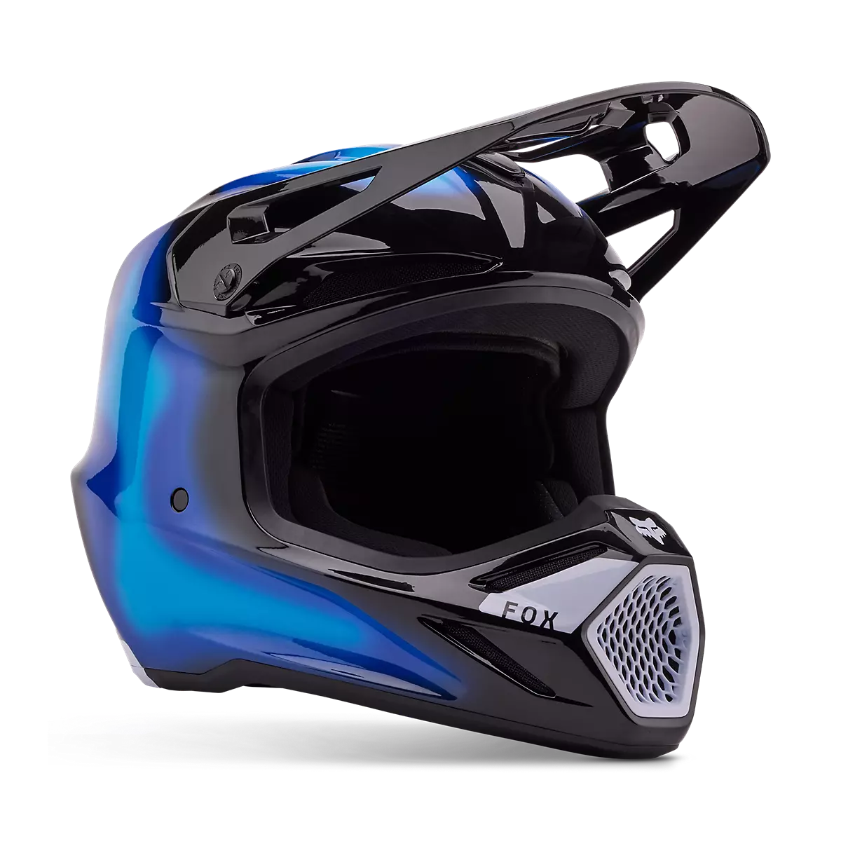 Fox Racing - V3 Volatile Helmet-Black/Blue (32009-013)