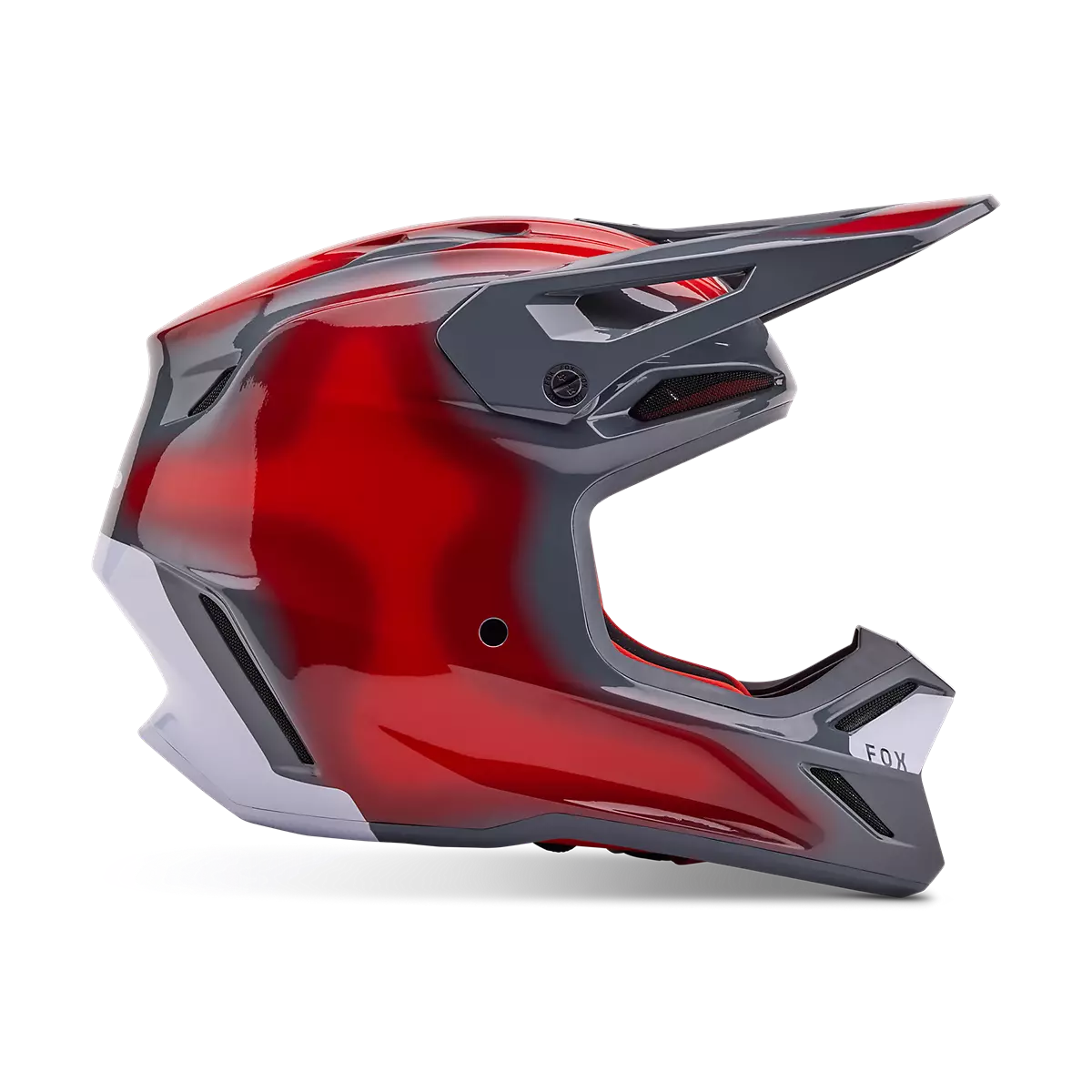 Fox Racing - V3 Volatile Helmet-Grey/Red (32009-037)