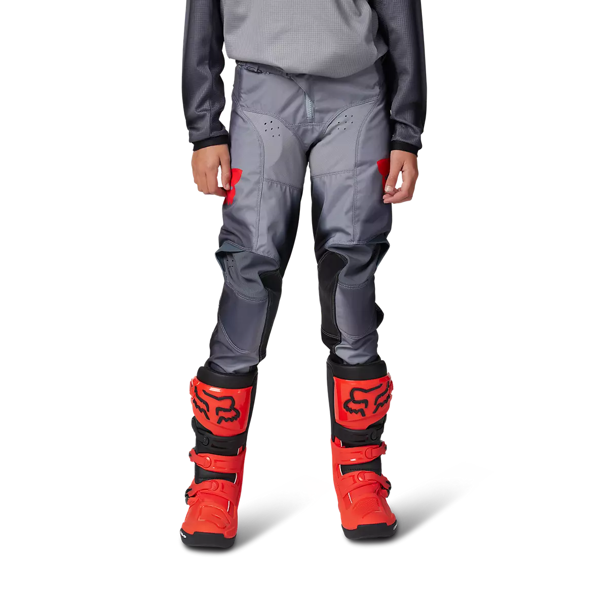 Fox Racing - Youth 180 Interfere Pants-Grey/Red (32036-037)