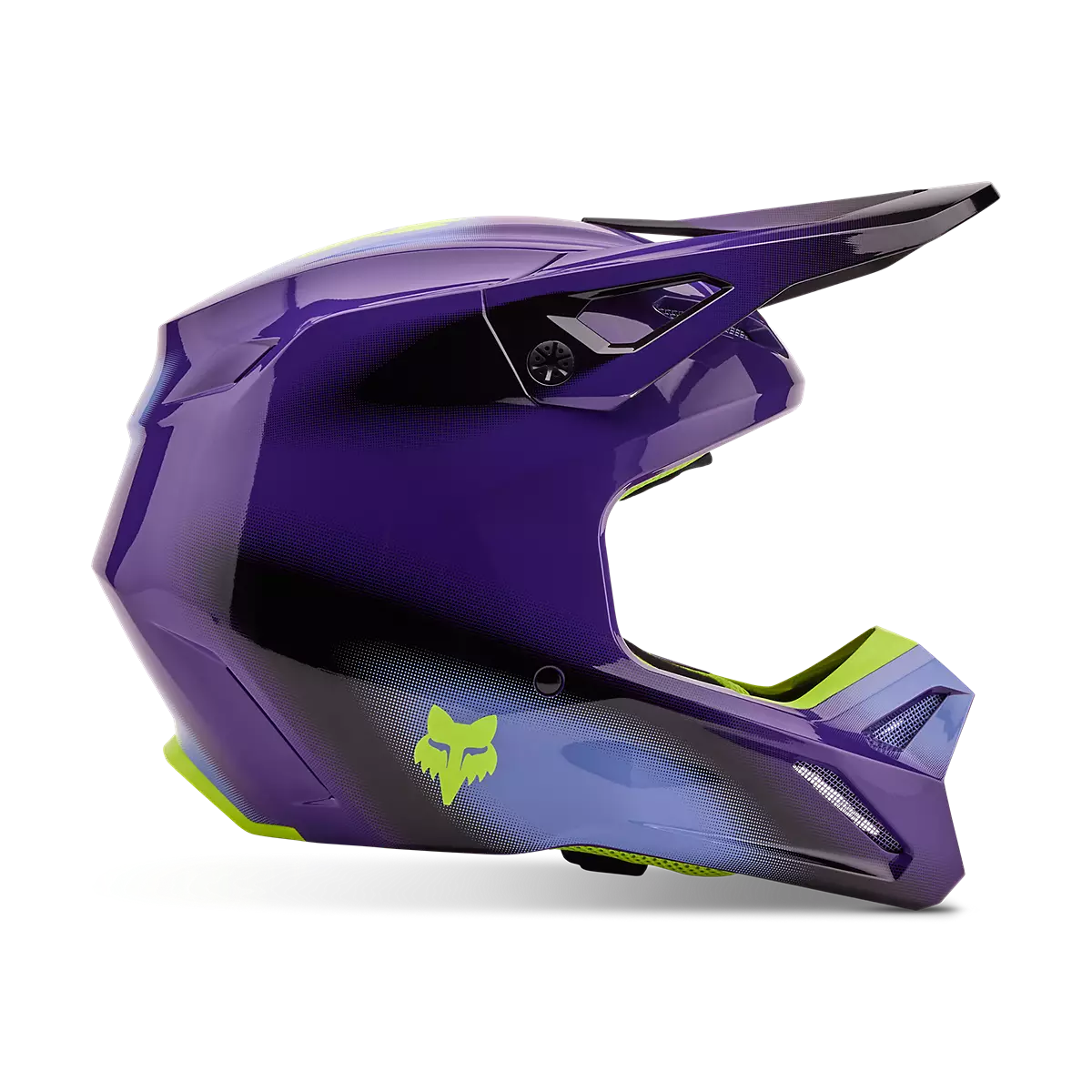 Fox Racing - V1 Interfere Helmet-Black/Blue (32044-013)