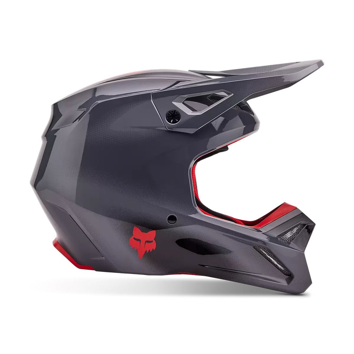 Fox Racing - V1 Interfere Helmet-Grey/Red (32044-037)