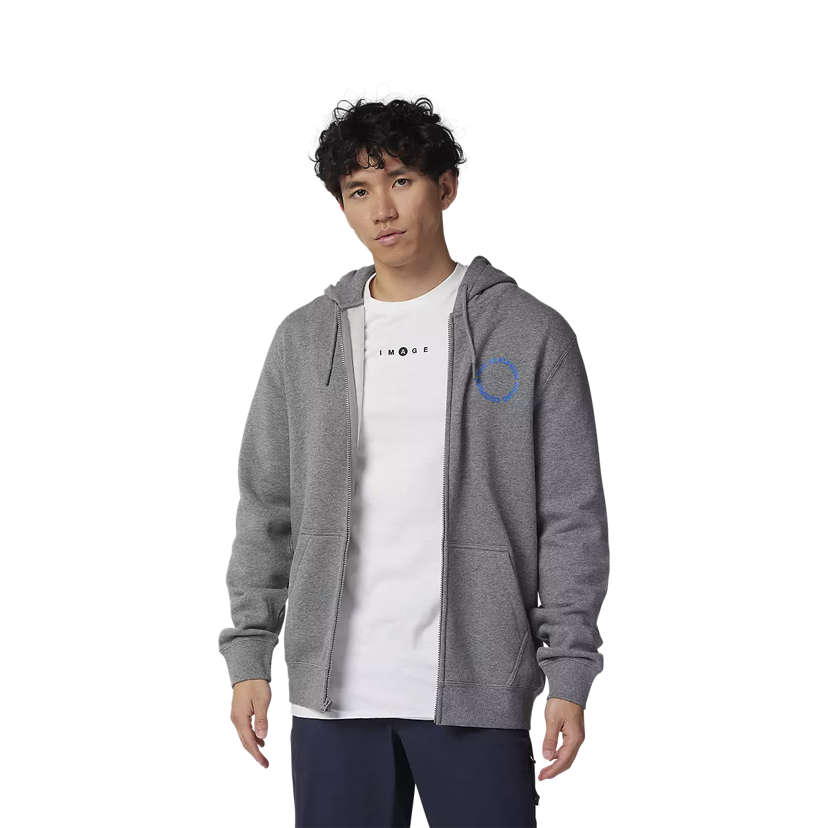 Fox Racing - Next Level Fleece Zip-Heather Graphite (32120-185)