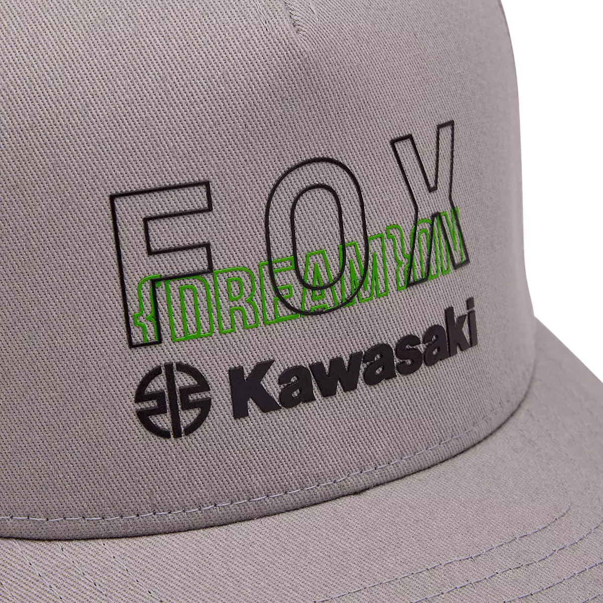 Fox Racing - Fox X Kawasaki Flexfit Hat (32242)-Steel Gray (32242-172)