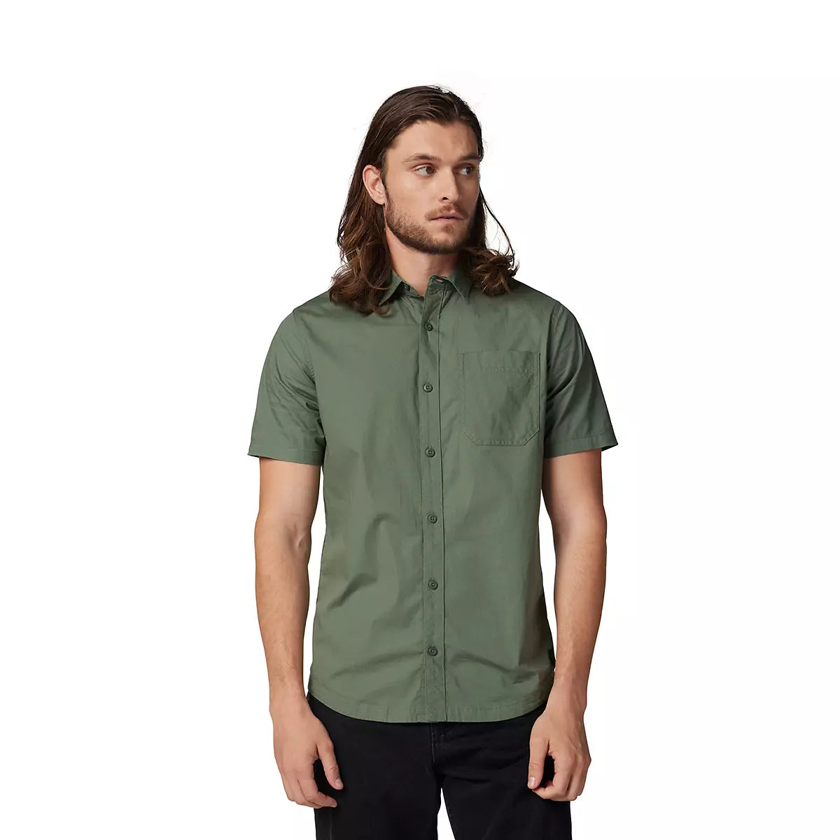 Fox Racing - Roger Short Sleeve Woven-Hunter Green (32328-041)