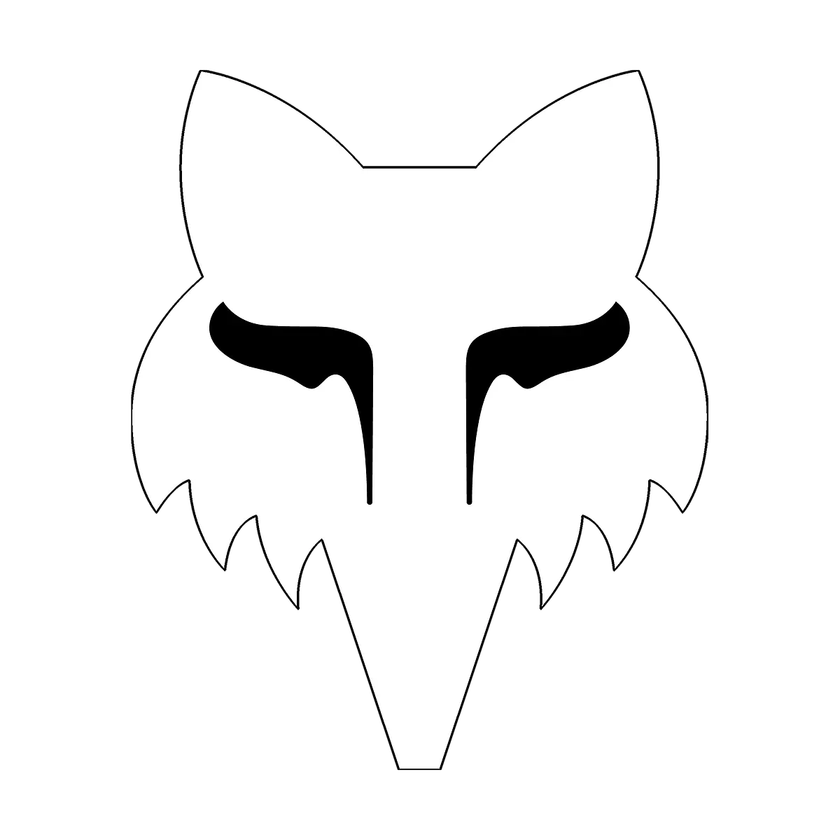 Fox Racing - Fox Head 1.5"-White (32521-008)