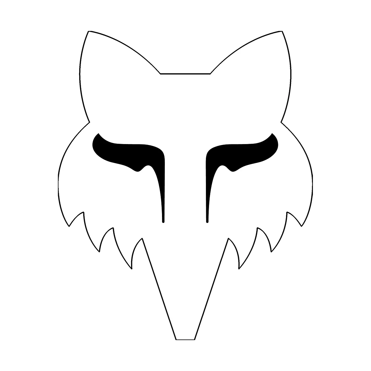 Fox Racing - Fox Head 4"-White (32523-008)