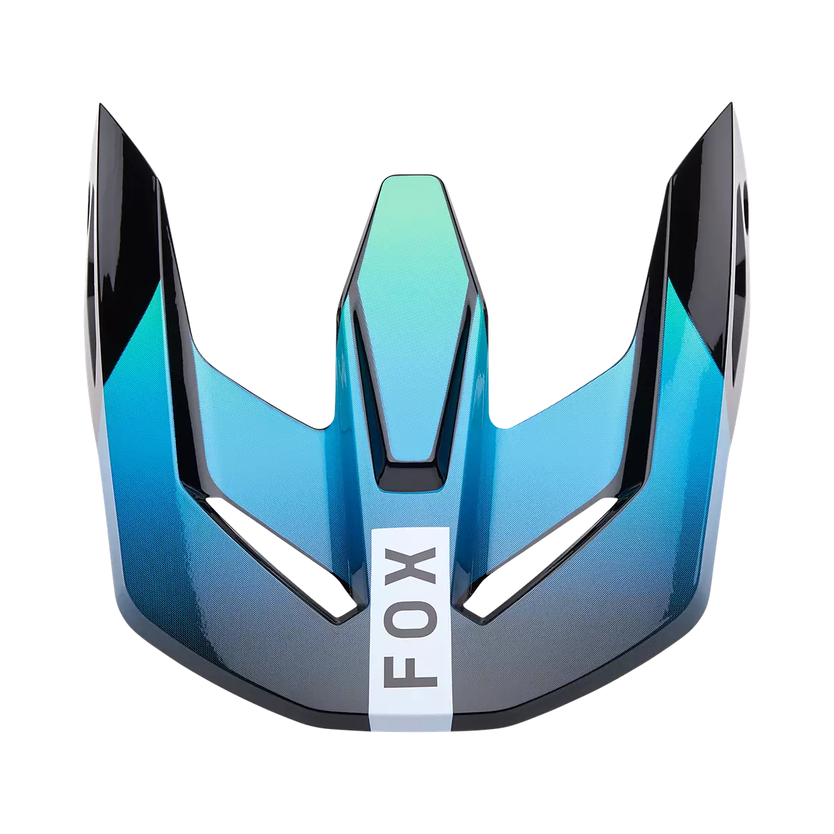 Fox Racing - V1 Helmet Visor - Ballast-Black/Blue (32571-013)